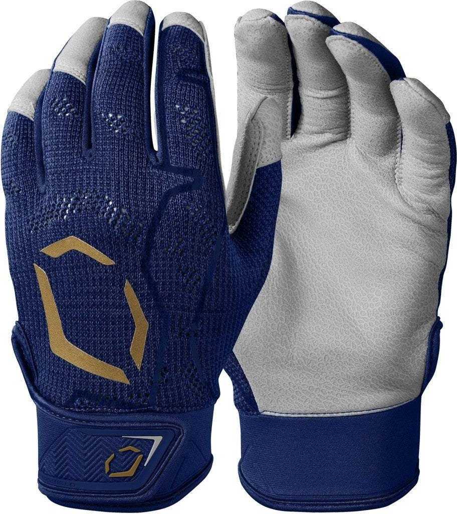 EvoShield Adult Pro-SRZ Batting Gloves - Navy - HIT A Double