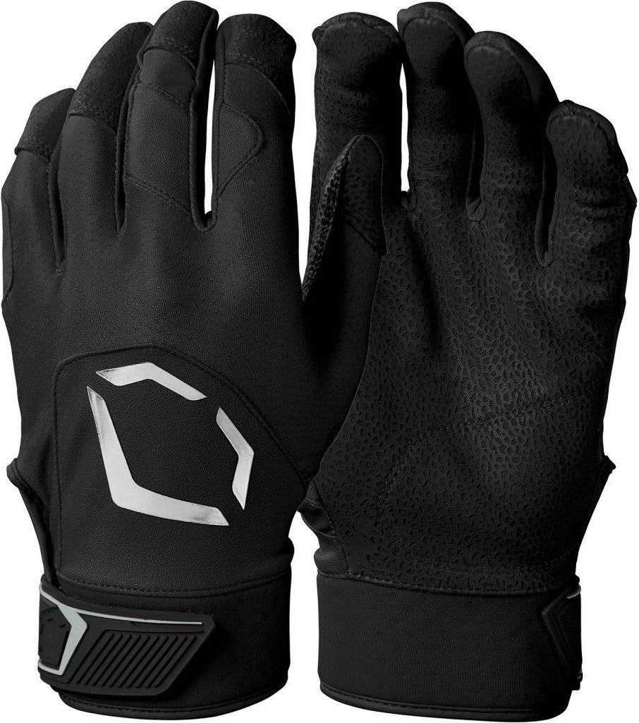EvoShield Youth Evo Standout Batting Gloves - Black - HIT A Double
