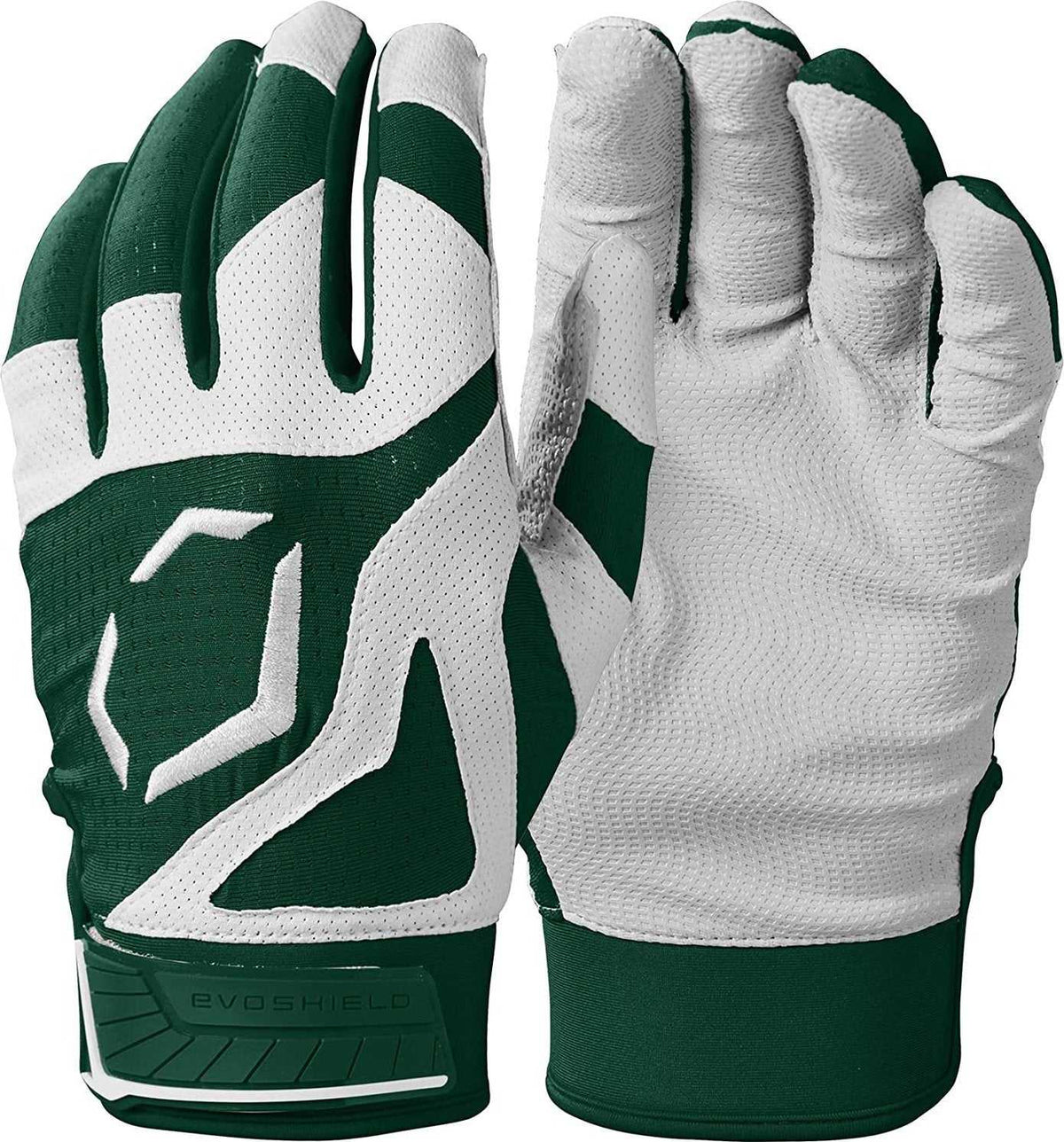 EvoShield Youth SRZ-1 Batting Gloves - Dark Green - HIT A Double