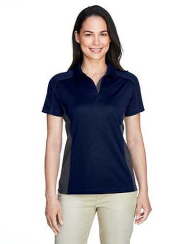 Extreme 75113 Ladies&#39; Eperformance Fuse Snag Protection Plus Colorblock Polo - Navy Carbon - HIT a Double