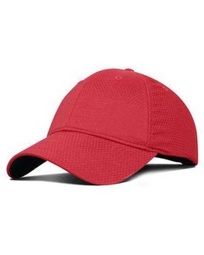 Fahrenheit F781 Textured Performance Fabric Cap - Red - HIT a Double
