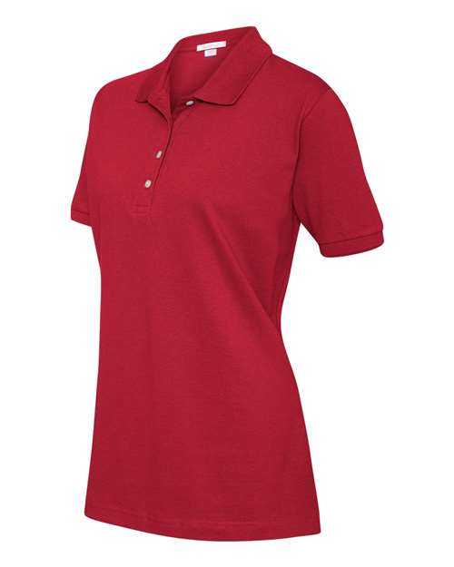 Featherlite 2400 Women's 100% Cotton Piqu Polo - Bright Red - HIT a Double