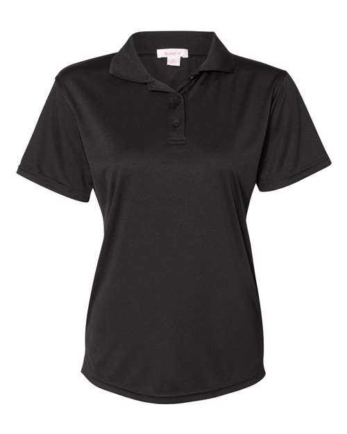 Featherlite 5100 Women&#39;s Value Polyester Polo - Black - HIT a Double