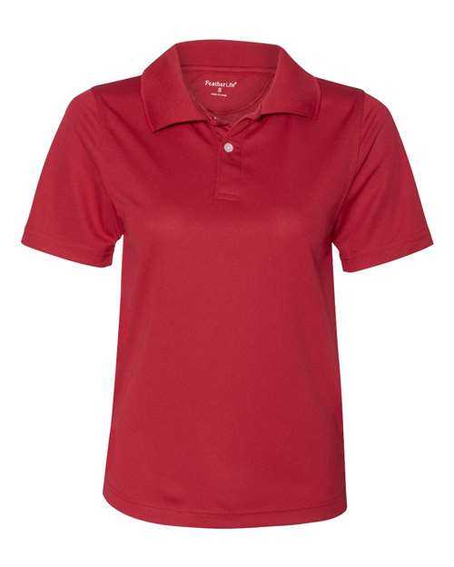 Featherlite 5100 Women&#39;s Value Polyester Polo - Red - HIT a Double
