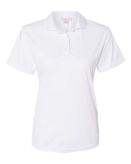 Featherlite 5100 Women&#39;s Value Polyester Polo - White - HIT a Double