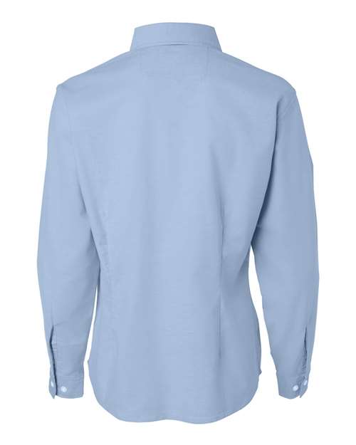 Featherlite 5233 Women&#39;s Long Sleeve Stain Resistant Oxford Shirt - Light Blue - HIT a Double