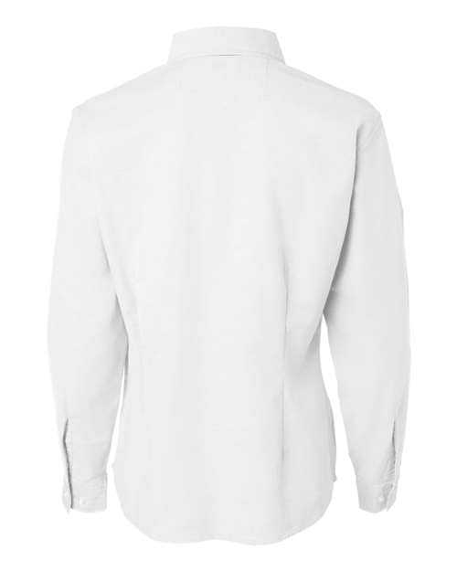 Featherlite 5233 Women&#39;s Long Sleeve Stain Resistant Oxford Shirt - White - HIT a Double