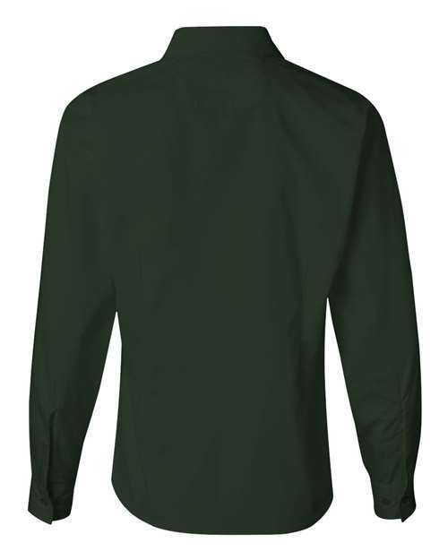 Featherlite 5283 Women&#39;s Long Sleeve Stain-Resistant Tapered Twill Shirt - Deep Forest - HIT a Double