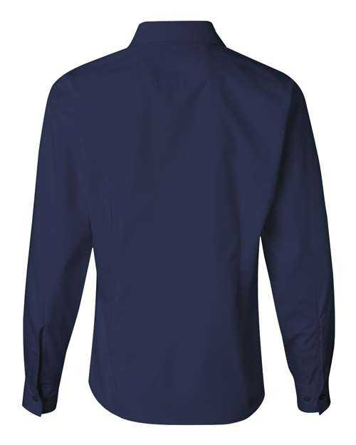 Featherlite 5283 Women&#39;s Long Sleeve Stain-Resistant Tapered Twill Shirt - Nantucket Navy - HIT a Double