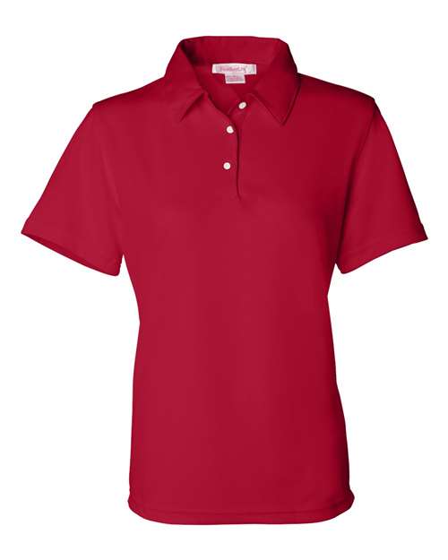 Featherlite 5469 Women&#39;s Moisture Free Mesh Polo - Red - HIT a Double
