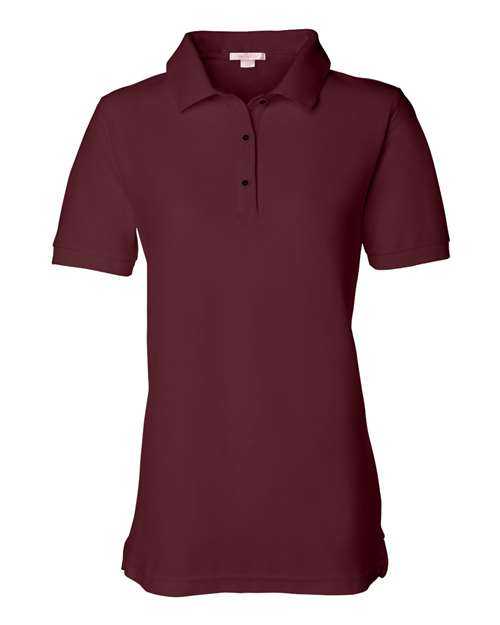 Featherlite 5500 Women&#39;s Silky Smooth Piqu Polo - Maroon - HIT a Double