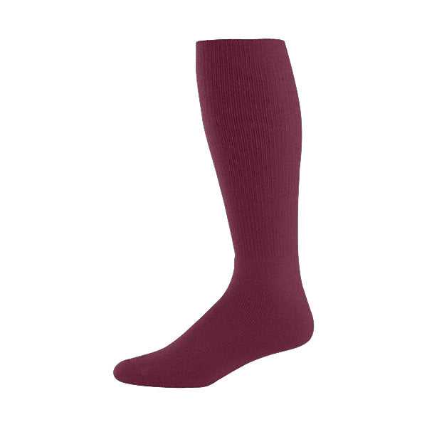 High Five 328030 Athletic Knee High Socks - Maroon HLW - HIT a Double