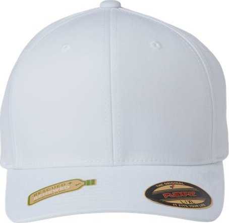 Flexfit 6277R Sustainable Polyester Cap - White" - "HIT a Double
