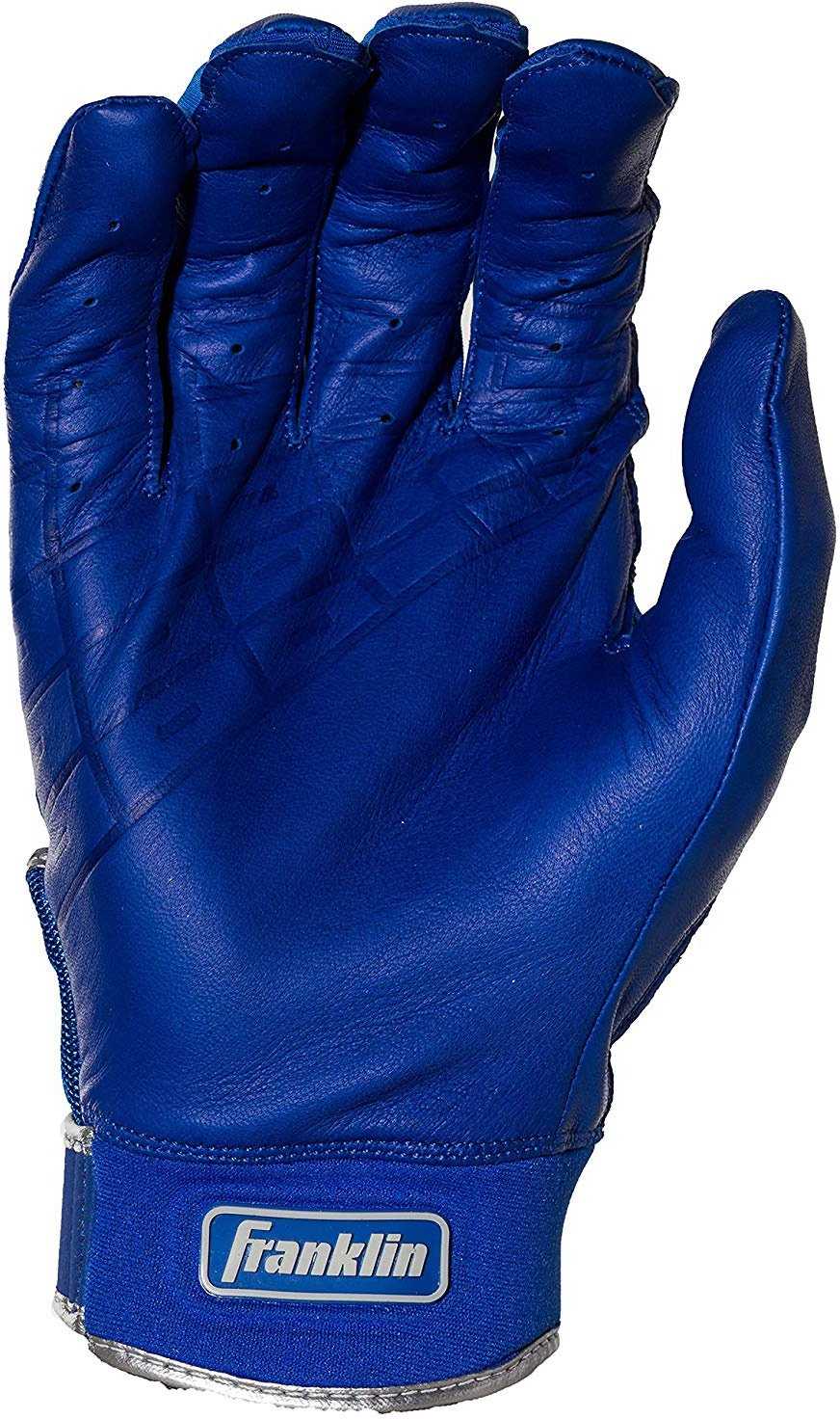 Franklin Chrome Powerstrap Adult Batting Gloves - Royal - HIT a Double