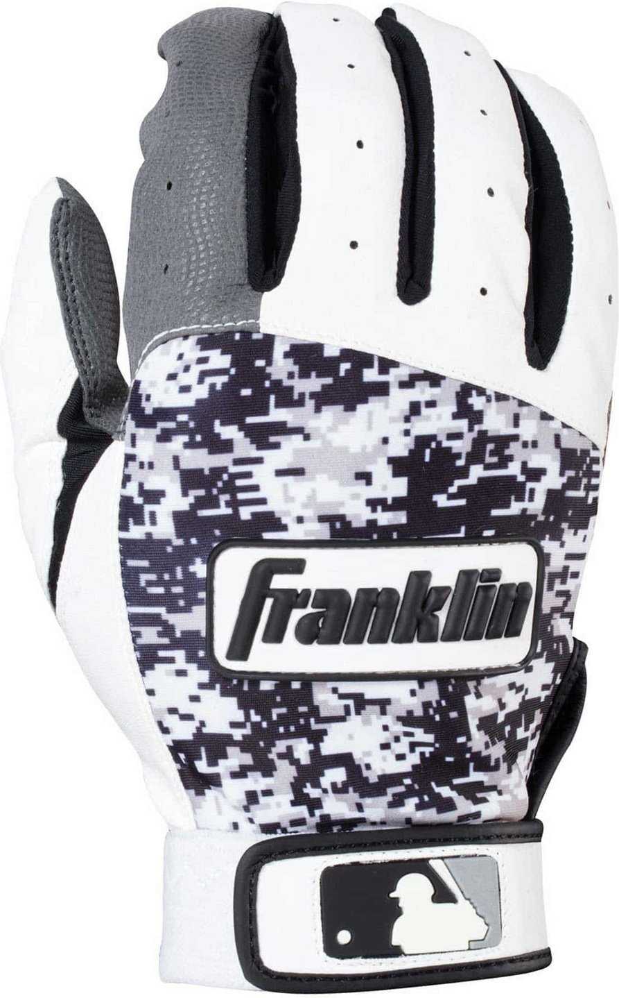 Franklin Digitek Youth Batting Gloves - White Black Camo - HIT a Double
