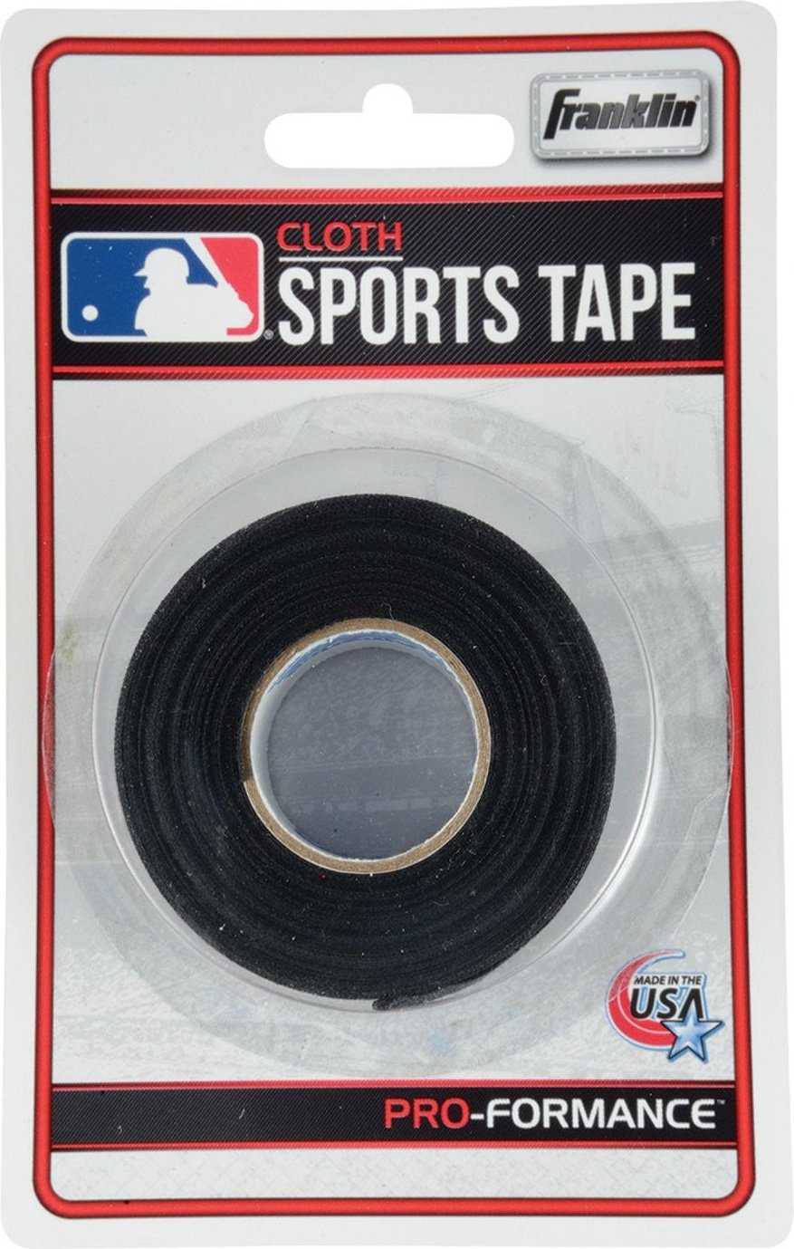 Franklin MLB Cloth Sports Tape (1" x 10 yrds) - Black - HIT a Double