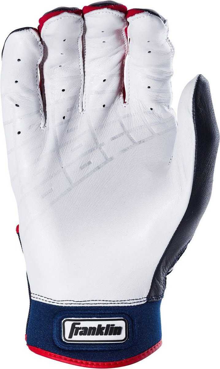 Franklin Powerstrap Adult Batting Gloves - Pearl Navy - HIT a Double