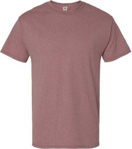Fruit Of The Loom 3930R HD Cotton Short Sleeve T-Shirt - Heather Mauve - HIT a Double - 1