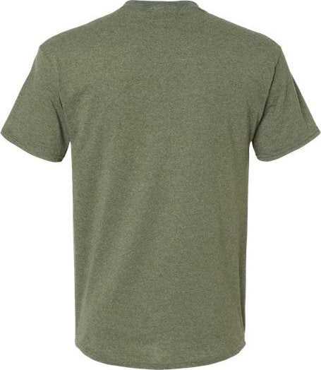 Fruit Of The Loom 3930R HD Cotton Short Sleeve T-Shirt - Military Green Heather - HIT a Double - 1
