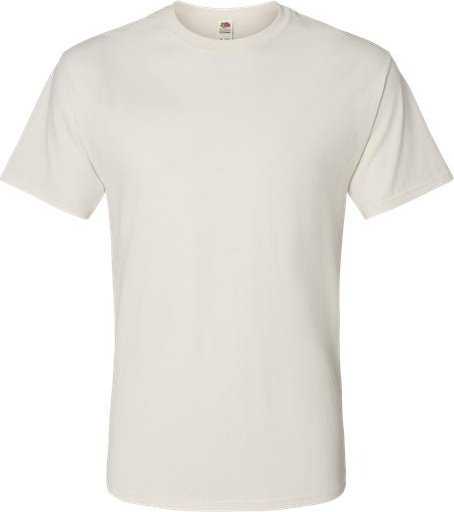 Fruit Of The Loom 3930R HD Cotton Short Sleeve T-Shirt - Sweet Cream Heather - HIT a Double - 1