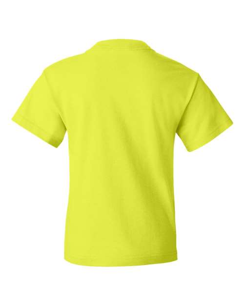 Fruit Of The Loom 3930BR HD Cotton Youth Short Sleeve T-Shirt - Safety Green - HIT a Double