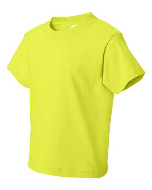 Fruit Of The Loom 3930BR HD Cotton Youth Short Sleeve T-Shirt - Safety Green - HIT a Double