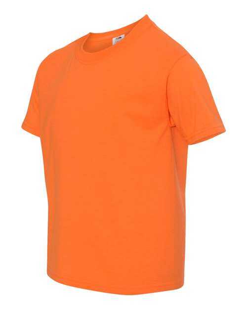 Fruit Of The Loom 3930BR HD Cotton Youth Short Sleeve T-Shirt - Safety Orange - HIT a Double