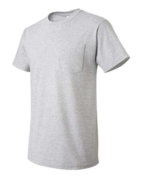 Fruit Of The Loom 3930PR HD Cotton T-Shirt with a Pocket - Athletic Heather - HIT a Double