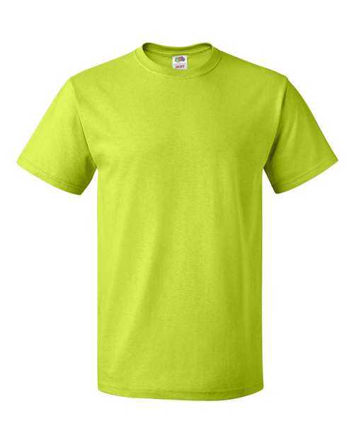 Fruit Of The Loom 3930R HD Cotton Short Sleeve T-Shirt - Neon Green - HIT a Double