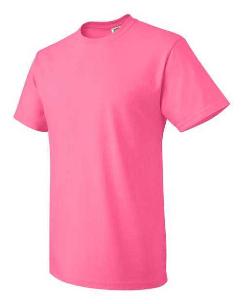 Fruit Of The Loom 3930R HD Cotton Short Sleeve T-Shirt - Neon Pink - HIT a Double