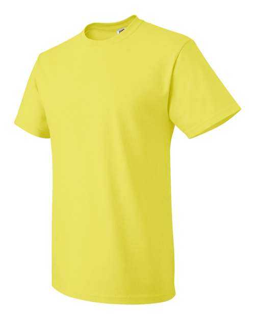 Fruit Of The Loom 3930R HD Cotton Short Sleeve T-Shirt - Neon Yellow - HIT a Double