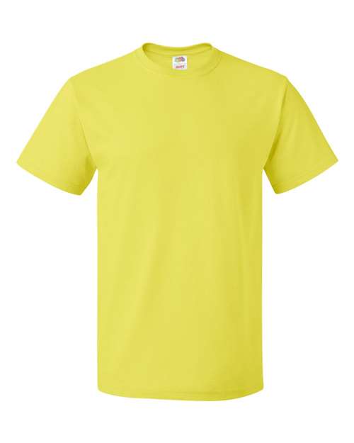 Fruit Of The Loom 3930R HD Cotton Short Sleeve T-Shirt - Neon Yellow - HIT a Double