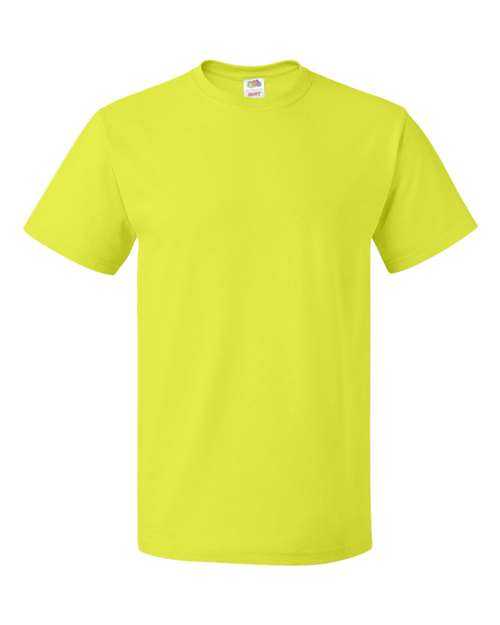 Fruit Of The Loom 3930R HD Cotton Short Sleeve T-Shirt - Safety Green - HIT a Double