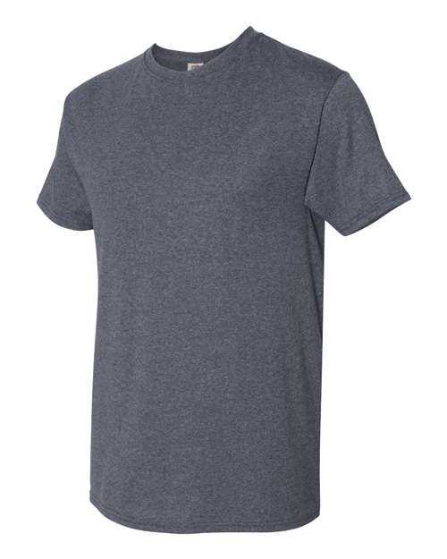 Fruit Of The Loom 3930R HD Cotton Short Sleeve T-Shirt - Vintage Heather Navy - HIT a Double