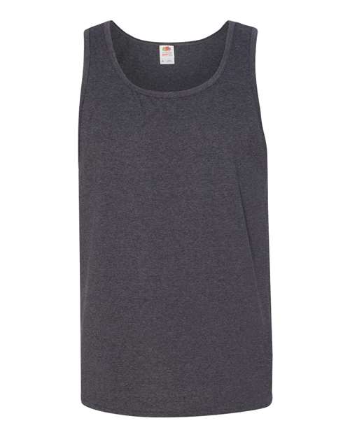Fruit Of The Loom 39TKR HD Cotton Tank Top - Black Heather - HIT a Double