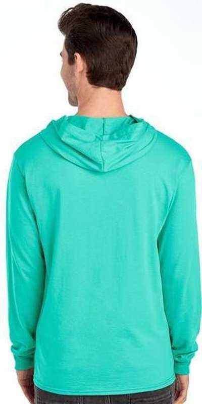 Fruit Of The Loom 4930LSH HD Cotton Jersey Hooded T-Shirt - Cool Mint&quot; - &quot;HIT a Double