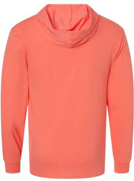 Fruit Of The Loom 4930LSH HD Cotton Jersey Hooded T-Shirt - Sunset Coral&quot; - &quot;HIT a Double