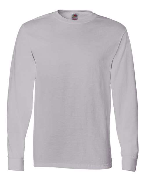Fruit Of The Loom 4930R HD Cotton Long Sleeve T-Shirt - Silver - HIT a Double