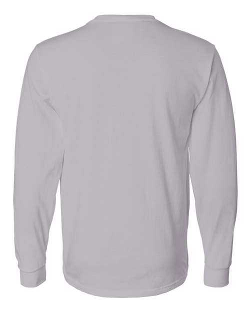 Fruit Of The Loom 4930R HD Cotton Long Sleeve T-Shirt - Silver - HIT a Double