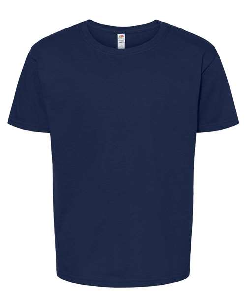 Fruit Of The Loom IC47BR Youth Iconic T-Shirt - J. Navy - HIT a Double - 1