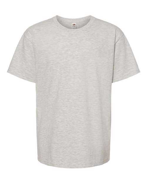 Fruit Of The Loom IC47BR Youth Iconic T-Shirt - Oatmeal Heather - HIT a Double - 1