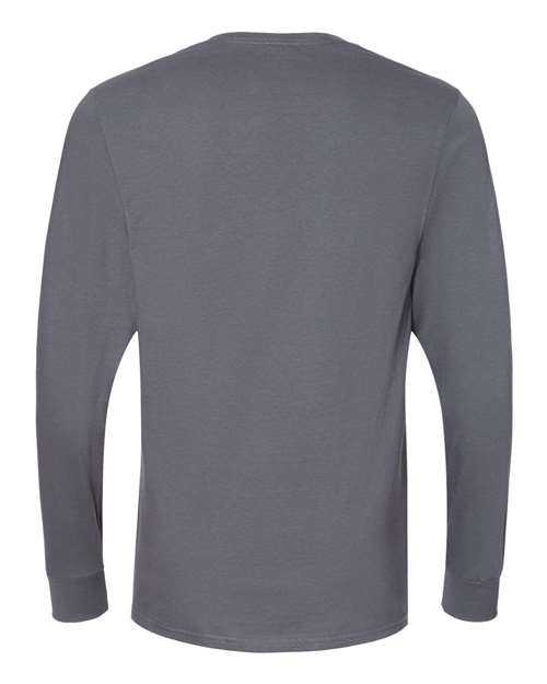 Fruit Of The Loom IC47LSR Unisex Iconic Long Sleeve T-Shirt - Charcoal Grey - HIT a Double - 2