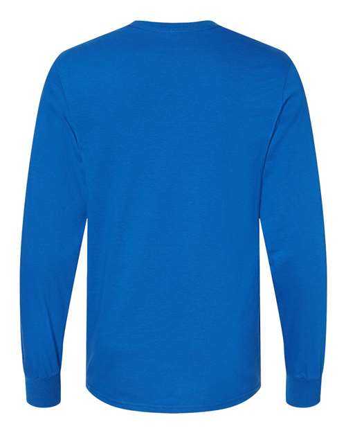Fruit Of The Loom IC47LSR Unisex Iconic Long Sleeve T-Shirt - Royal - HIT a Double - 2