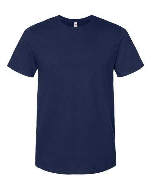 Fruit Of The Loom IC47MR Unisex Iconic T-Shirt - J. Navy - HIT a Double - 1