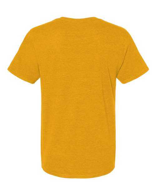Fruit Of The Loom IC47MR Unisex Iconic T-Shirt - Mustard Heather - HIT a Double - 2
