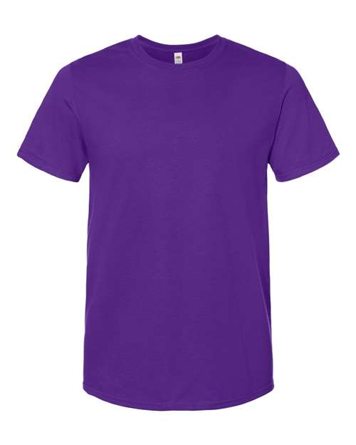 Fruit Of The Loom IC47MR Unisex Iconic T-Shirt - Purple - HIT a Double - 1