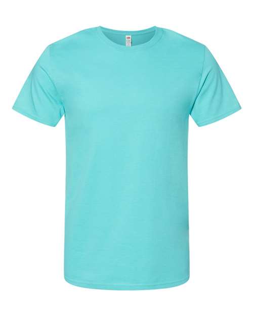 Fruit Of The Loom IC47MR Unisex Iconic T-Shirt - Scuba Blue - HIT a Double - 1