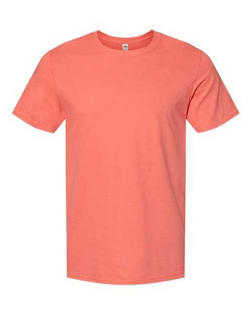 Fruit Of The Loom IC47MR Unisex Iconic T-Shirt - Sunset Coral - HIT a Double - 1
