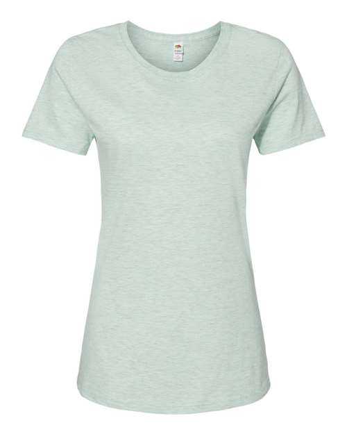 Fruit Of The Loom IC47WR Women&#39;s Iconic T-Shirt - Mint To Be Heather - HIT a Double - 1