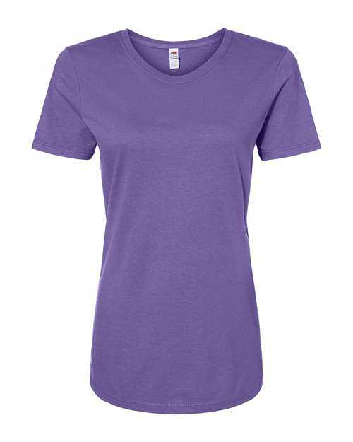 Fruit Of The Loom IC47WR Women&#39;s Iconic T-Shirt - Retro Heather Purple - HIT a Double - 1